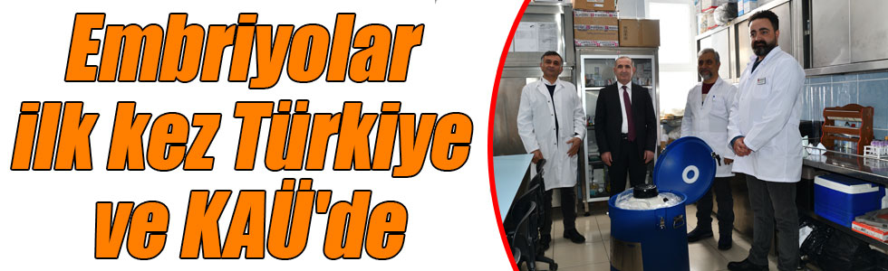 Beefmaster donmuş sığır embriyoları ilk kez Türkiye ve Kars Kafkas Üniversitesin’de