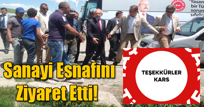 Sanayi esnafını ziyaret etti