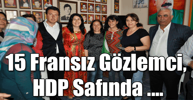 15 Fransız Gözlemci, HDP Safında Seçimleri İzledi!