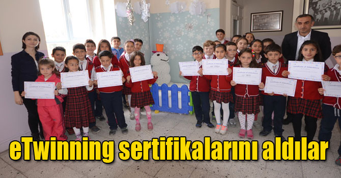 eTwinning sertifikalarını aldılar