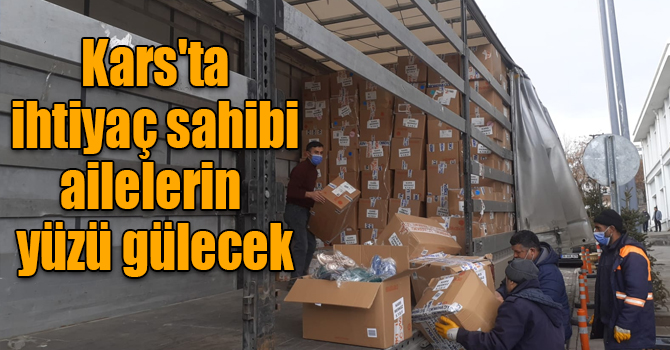 Kars'ta ihtiyaç sahibi ailelerin yüzü gülecek