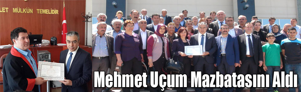 AK Parti Kars Milletvekili Mehmet Uçum Mazbatasını Aldı