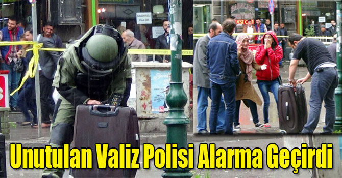 Kars'ta Unutulan Valiz Polisi Alarma Geçirdi