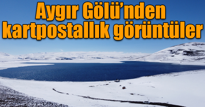 Aygır Gölü’nden kartpostallık görüntüler