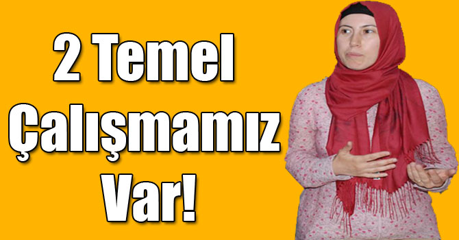 2 Temel Çalışmamız Var!