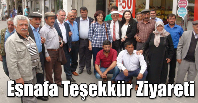 HDP Kars Milletvekilleri Esnafa Teşekkür Ziyareti Yaptı