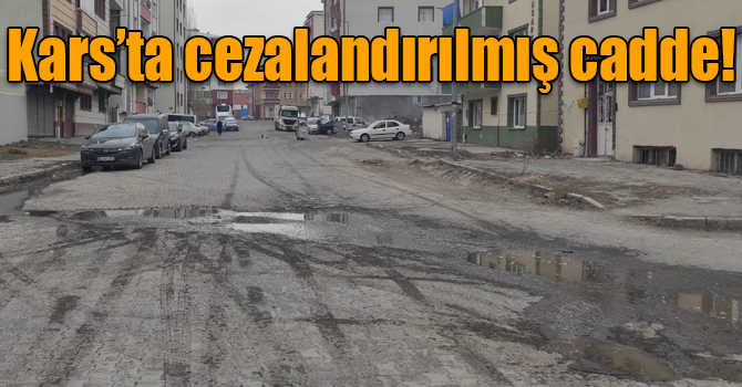 Kars’ta cezalandırılmış cadde!