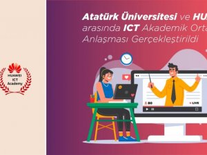 Atatürk Üniversitesi ve Huawei arasında ICT akademik ortaklık anlaşması yapıldı