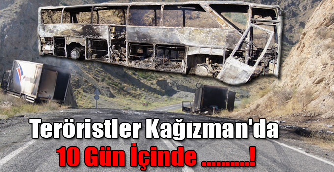 Teröristler Kağızman'da 10 Gün İçinde 17 Aracı Ateşe Verdiler!