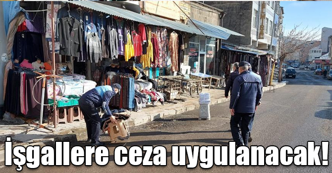 Kars’ta, kaldırım işgallerine ceza uygulanacak!