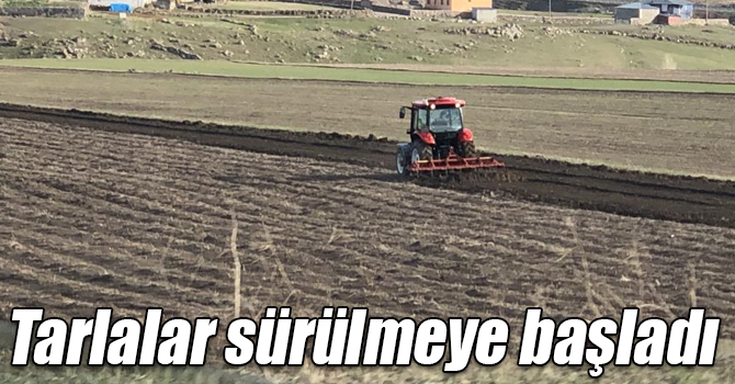 Kars’ta tarlalar sürülmeye başladı