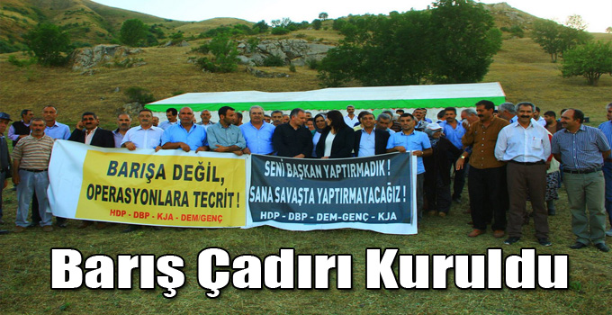 Kars’ın Kağızman İlçesinin Çemçe - Madur Bölgesinde Barış Çadırı Kuruldu