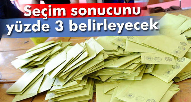 Seçim sonucunu yüzde 3 belirleyecek