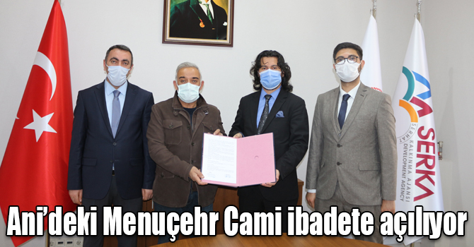 Ani’deki Menuçehr Cami ibadete açılıyor