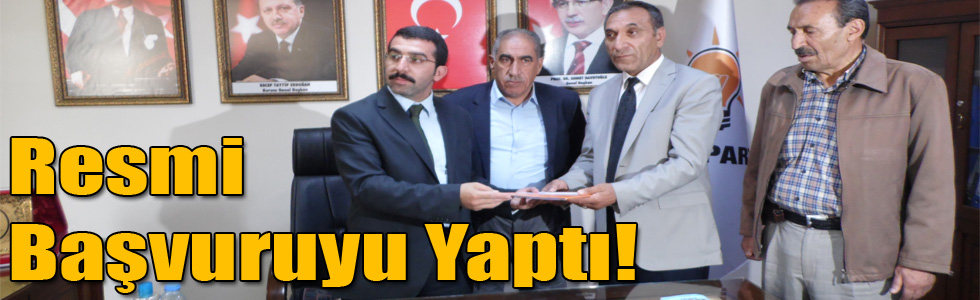 Çetin Erboğa Resmi Başvuruyu Yaptı!