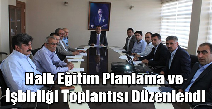 Selim'de Halk Eğitim Planlama ve İşbirliği Toplantısı Düzenlendi