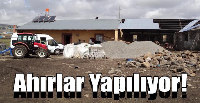 DAP Kapsamında Ahır Yapımı Gerçekleşiyor
