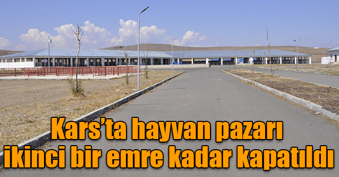 Kars’ta hayvan pazarı ikinci bir emre kadar kapatıldı