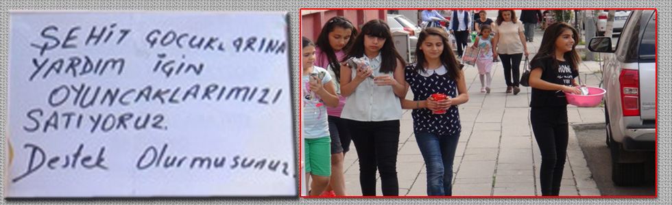 Şehit Çocuklarına Yardım İçin Oyuncaklarını Satıyorlar