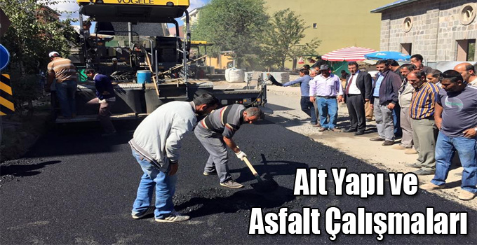 Sarıkamş'ta Alt Yapı ve Asfalt Çalışmaları