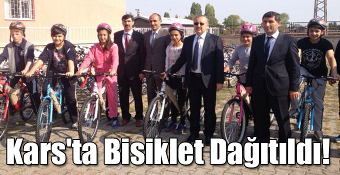 Kars'ta Bisiklet Dağıtıldı!