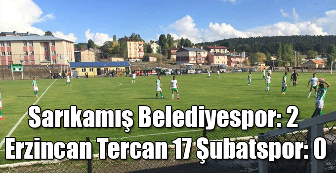 Sarıkamış Belediyespor: 2 - Erzincan Tercan 17 Şubatspor: 0