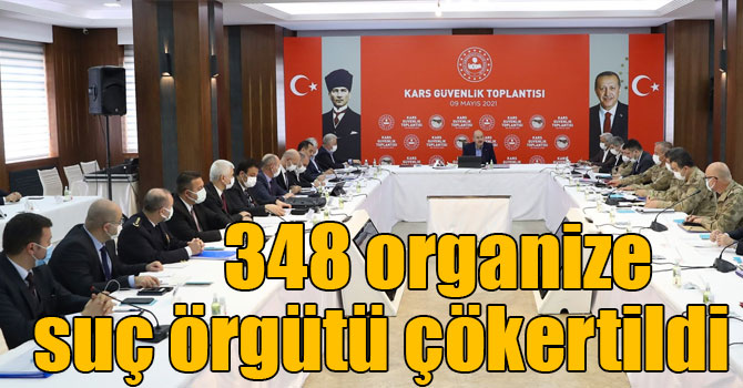348 organize suç örgütü çökertildi