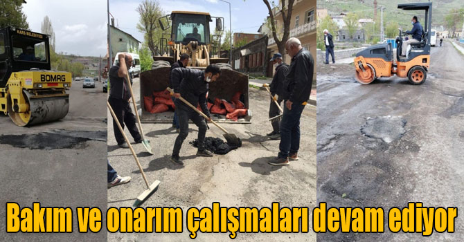 Şehir içi yol bakım ve onarım çalışmaları devam ediyor