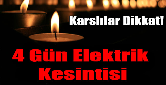 Kars'ta Elektrik Kesintisi