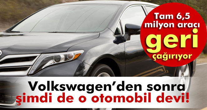 Toyota 6,5 Milyon Aracı Geri Çağırıyor