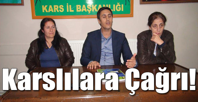 Eş Başkan Yüksek’ten Karslılara Çağrı!