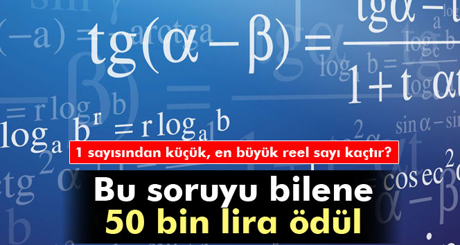 Bu Soruyu Bilene 50 Bin Lira Ödül