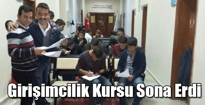 Girişimcilik Kursu Sona Erdi