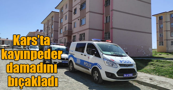 Kars’ta kayınpeder damadını bıçakladı