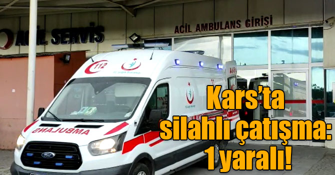 Kars’ta silahlı çatışma: 1 yaralı!