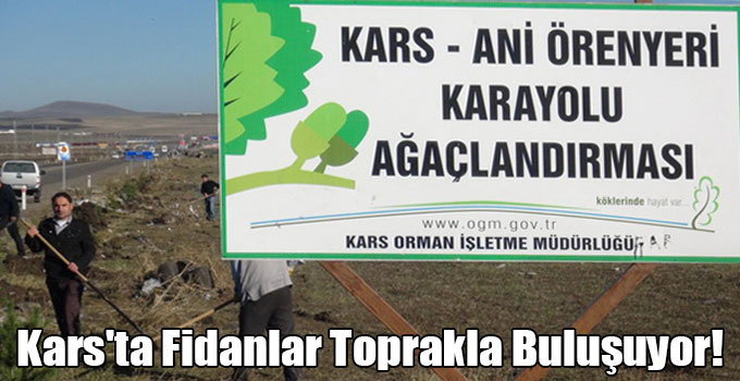 Kars'ta Fidanlar Toprakla Buluşuyor!