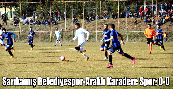 Sarıkamış Belediyespor-Araklı Karadere Spor: 0-0