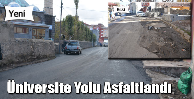 Üniversite Yolu Asfaltlandı