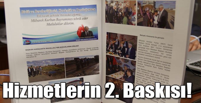 Kars Belediyesi Yapılan Hizmetlerin 2. Kitabını Çıkardı