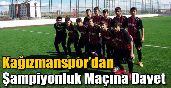 Kağızmanspor’dan Şampiyonluk Maçına Davet