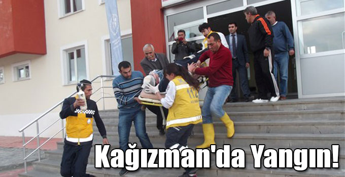 Kağızman'da Yangın!