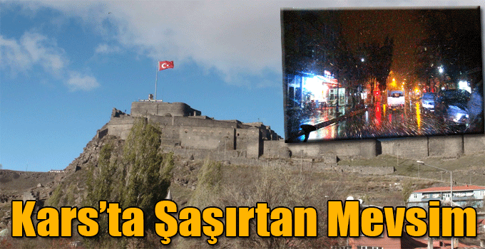 Kars’ta Şaşırtan Mevsim