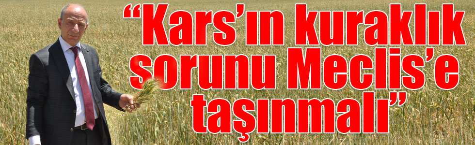 Başkan Hagi: “Kars’ın kuraklık sorunu Meclis’e taşınmalı”