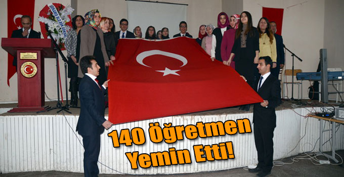 Sarıkamış'ta 140 Öğretmen Yemin Etti!