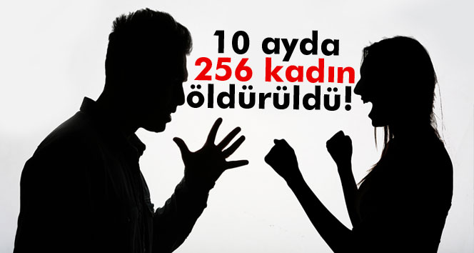 Bu yılın ilk 10 ayında 256 kadın öldürüldü