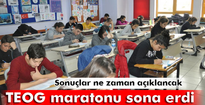 TEOG maratonu sona erdi