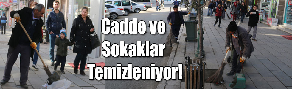 Kars'ta Cadde ve Sokaklar Temizleniyor!