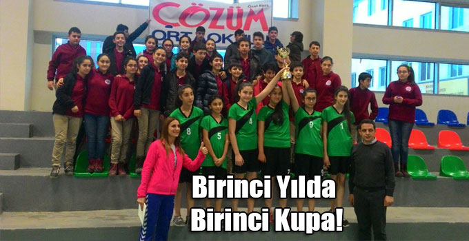 Özel Çözüm Ortaokulu’nun Birinci Yılında Birinci Kupası!