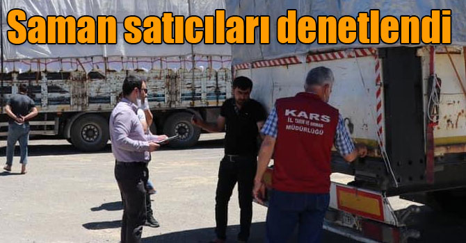 Kars’ta saman satıcıları denetlendi