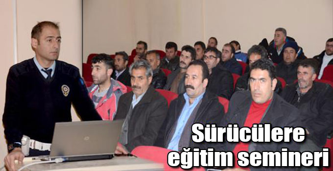 Sürücülere eğitim semineri